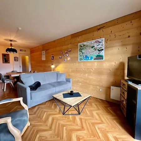شقة Les Xettes, Bel Style Chalet Avec Vue جوراردُميه