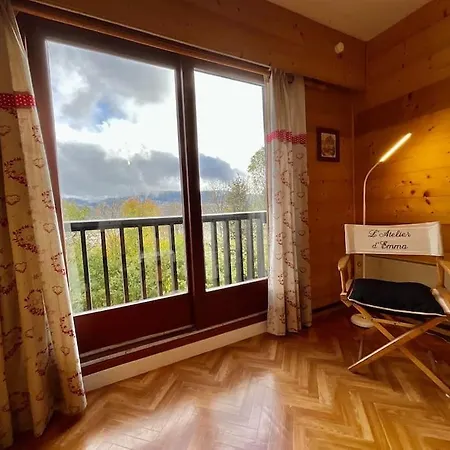 Les Xettes, Bel Style Chalet Avec Vue شقة جوراردُميه